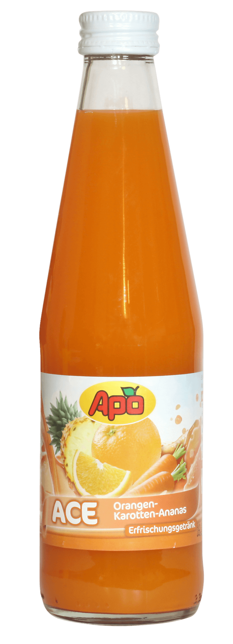 ACE Orange-Karotte-Ananas, 1l Glas